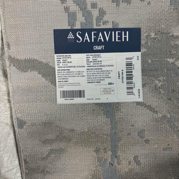 Blue & Gray Area Rug - Picture 8 of 8